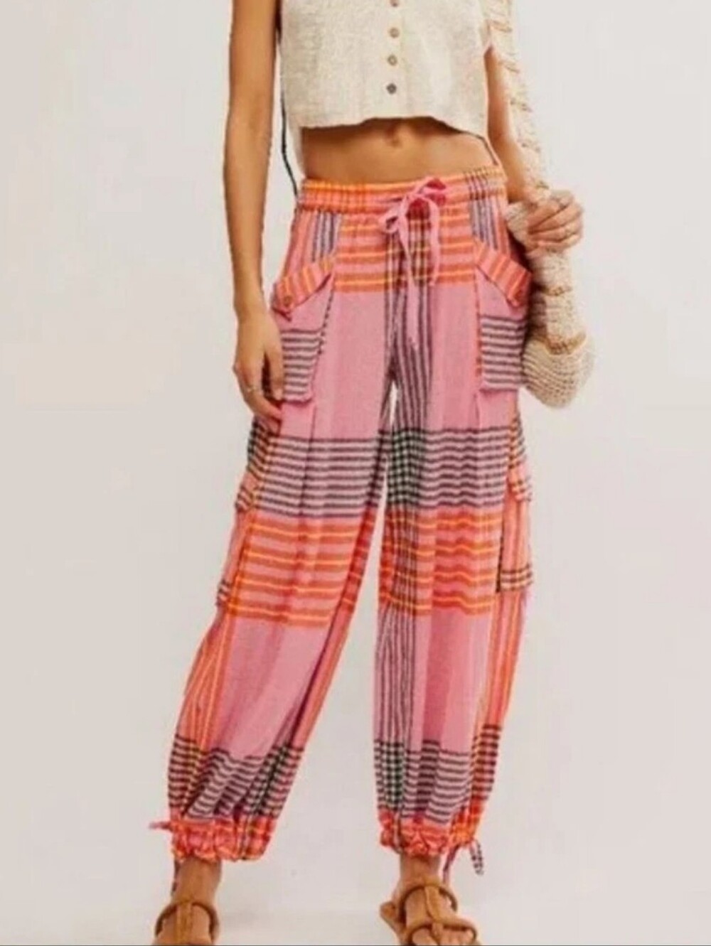 FP Crafted Plaid Cargo Pants